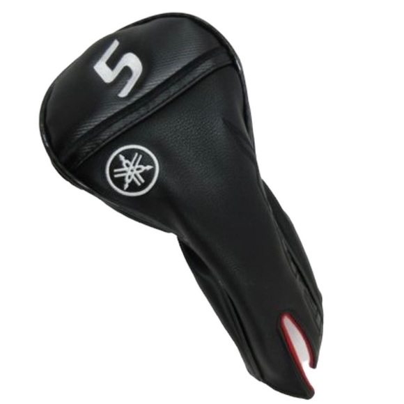NEW Yamaha RMX VD Fairway 5W Black Faux Leather & Logo Embroidered Headcover. - Picture 1 of 5